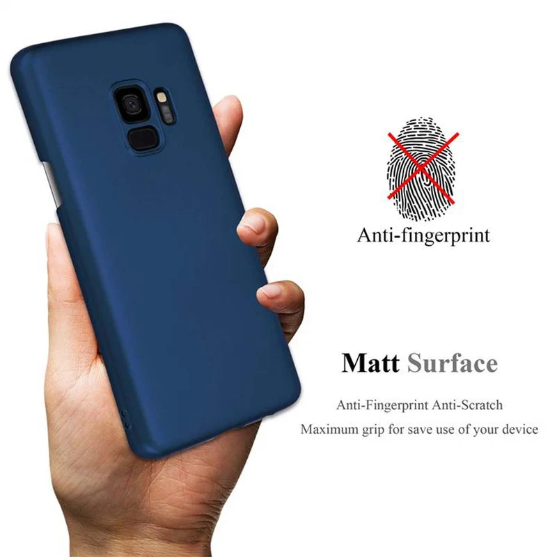 Cadorabo Hülle kompatibel mit Samsung Galaxy S9 Hard Case Schutzhülle in Metall Optik gegen Kratzer und Stöße