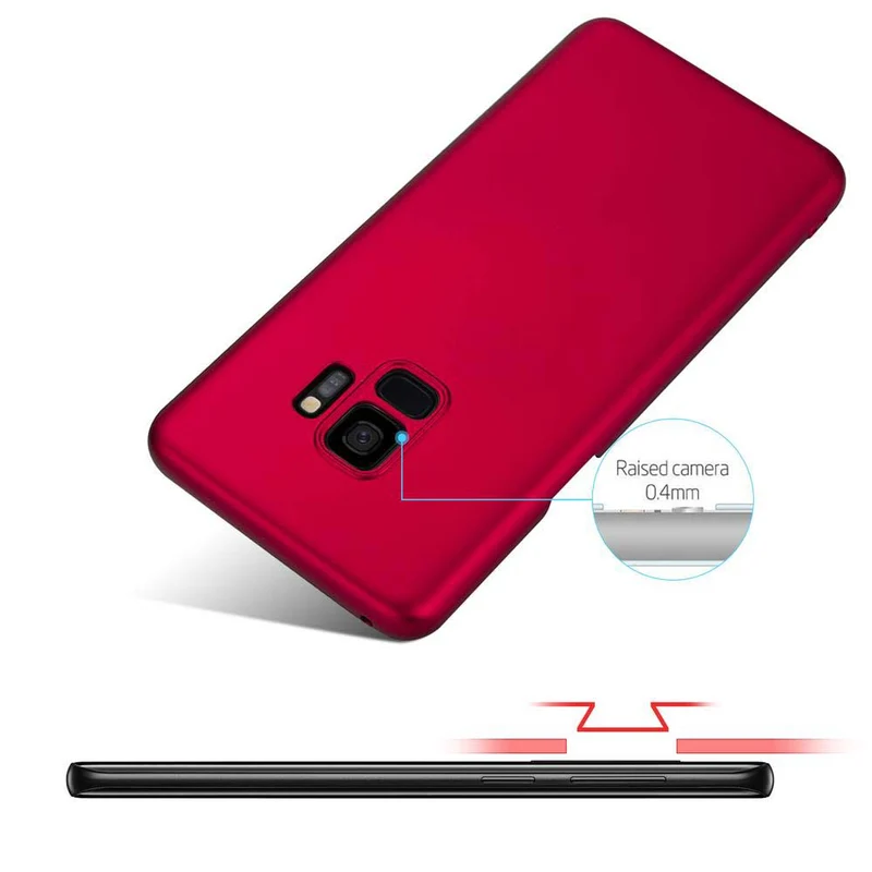 Cadorabo Hülle kompatibel mit Samsung Galaxy S9 Hard Case Schutzhülle in Metall Optik gegen Kratzer und Stöße