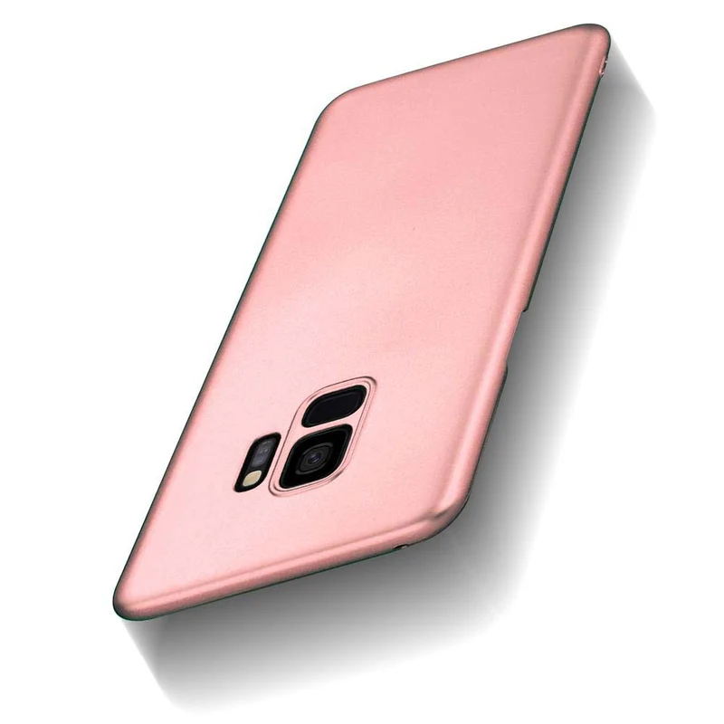 Cadorabo Hülle kompatibel mit Samsung Galaxy S9 Hard Case Schutzhülle in Metall Optik gegen Kratzer und Stöße