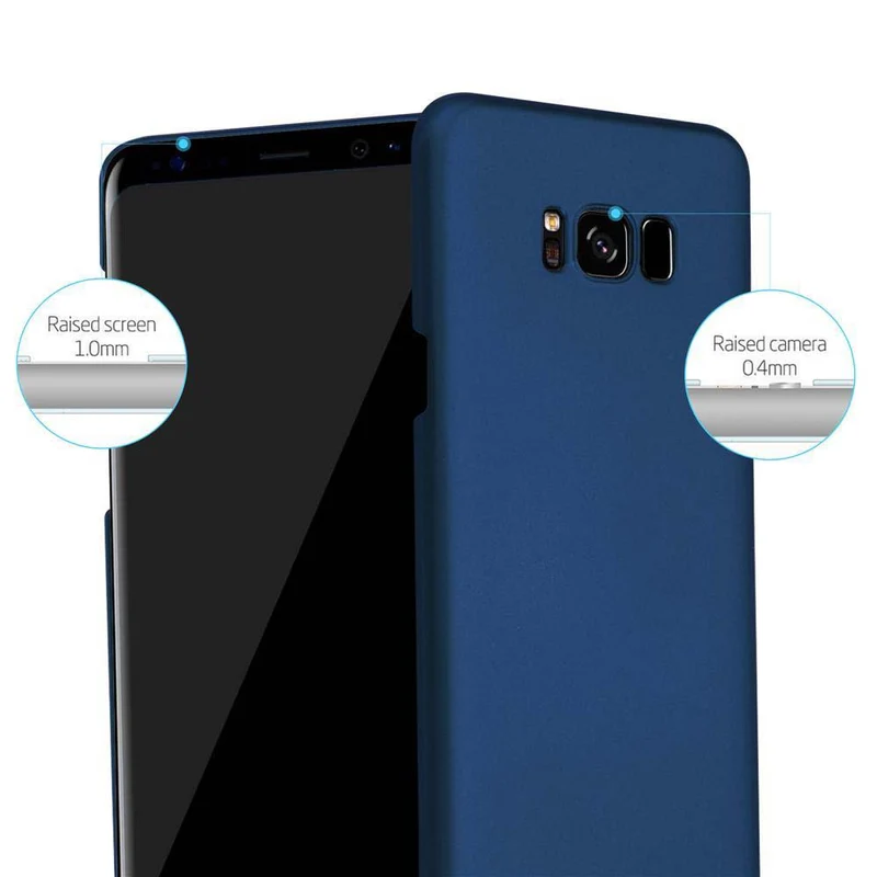 Cadorabo Hülle kompatibel mit Samsung Galaxy S8 PLUS Hard Case Schutzhülle in Metall Optik gegen Kratzer und Stöße