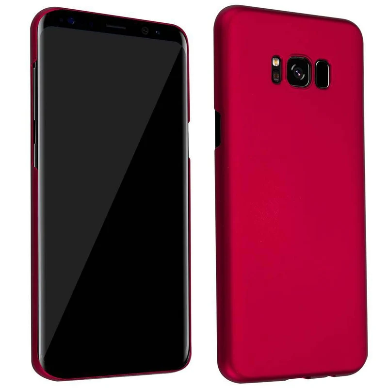 Cadorabo Hülle kompatibel mit Samsung Galaxy S8 Hard Case Schutzhülle in Metall Optik gegen Kratzer und Stöße
