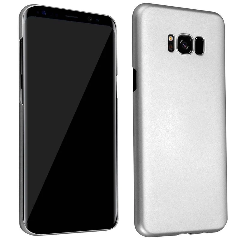 Cadorabo Hülle kompatibel mit Samsung Galaxy S8 Hard Case Schutzhülle in Metall Optik gegen Kratzer und Stöße