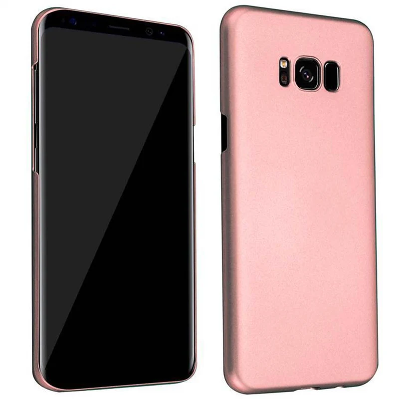Cadorabo Hülle kompatibel mit Samsung Galaxy S8 Hard Case Schutzhülle in Metall Optik gegen Kratzer und Stöße