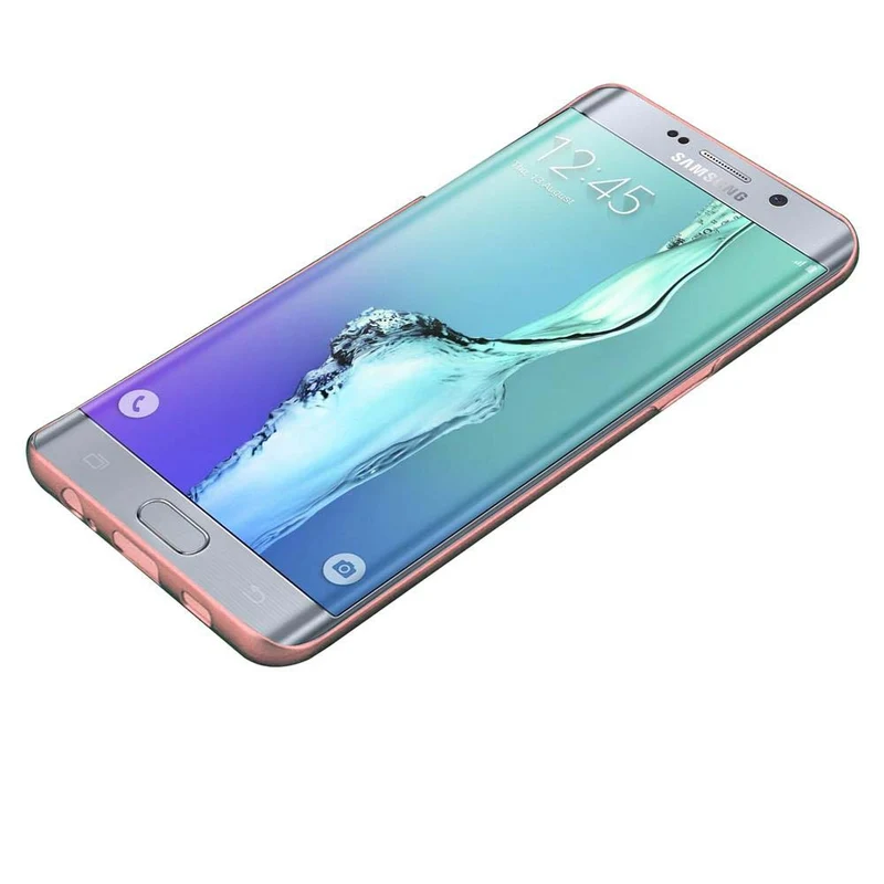 Cadorabo Hülle kompatibel mit Samsung Galaxy S6 EDGE PLUS Hard Case Schutzhülle in Metall Optik gegen Kratzer und Stöße