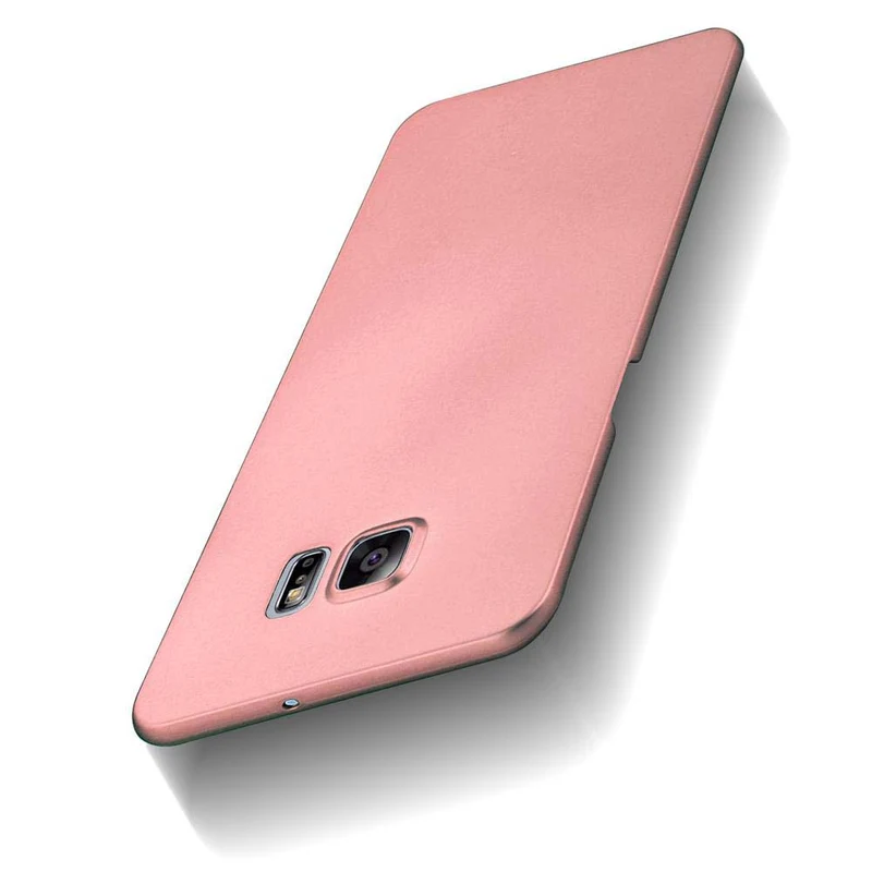 Cadorabo Hülle kompatibel mit Samsung Galaxy S6 EDGE PLUS Hard Case Schutzhülle in Metall Optik gegen Kratzer und Stöße