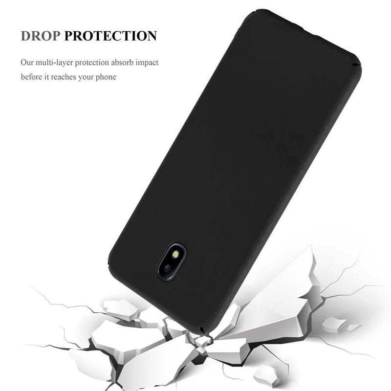 Cadorabo Hülle kompatibel mit Samsung Galaxy J7 2017 / J7 PRO Hard Case Schutzhülle in Metall Optik gegen Kratzer und Stöße