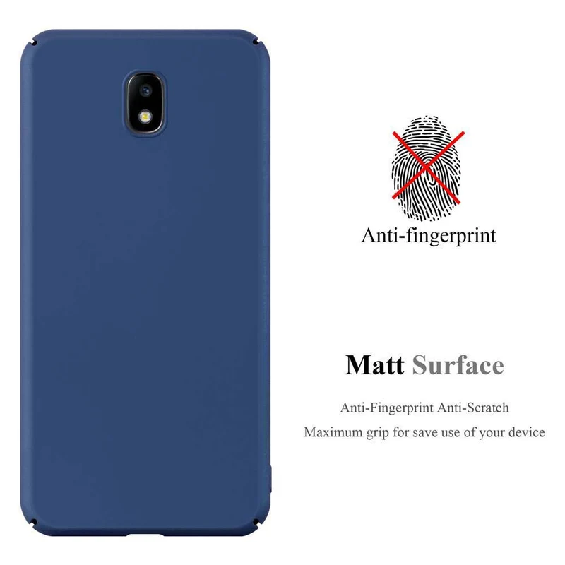 Cadorabo Hülle kompatibel mit Samsung Galaxy J7 2017 / J7 PRO Hard Case Schutzhülle in Metall Optik gegen Kratzer und Stöße