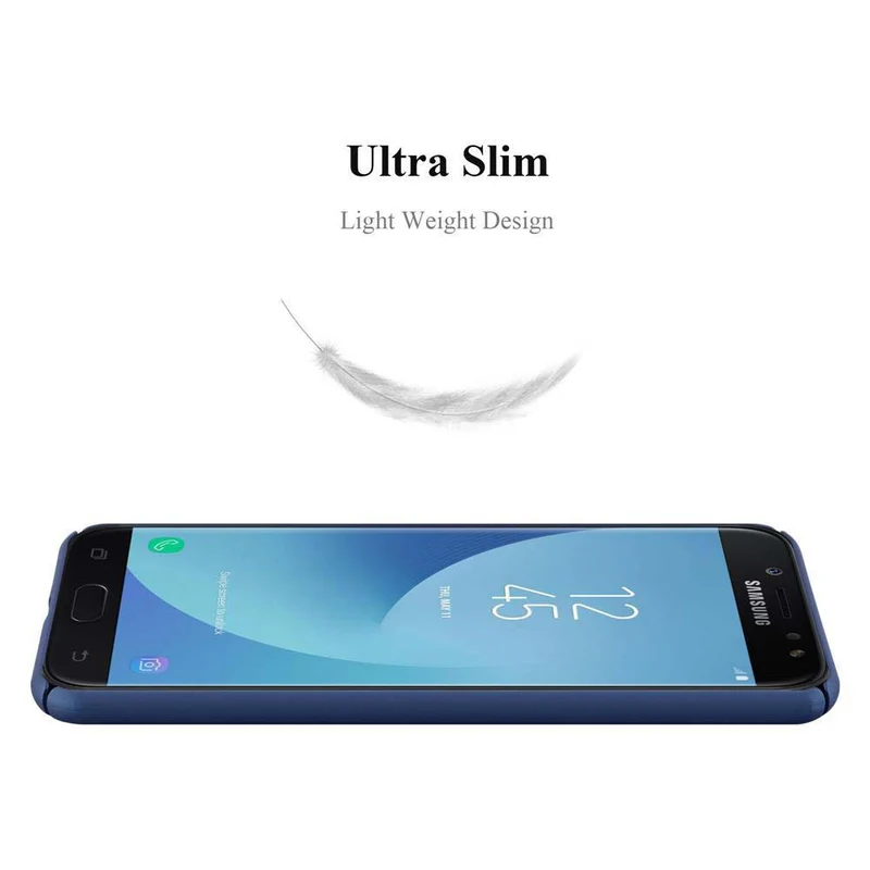 Cadorabo Hülle kompatibel mit Samsung Galaxy J7 2017 / J7 PRO Hard Case Schutzhülle in Metall Optik gegen Kratzer und Stöße