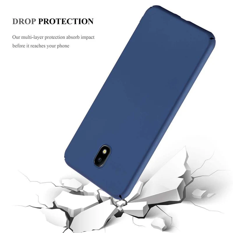 Cadorabo Hülle kompatibel mit Samsung Galaxy J7 2017 / J7 PRO Hard Case Schutzhülle in Metall Optik gegen Kratzer und Stöße