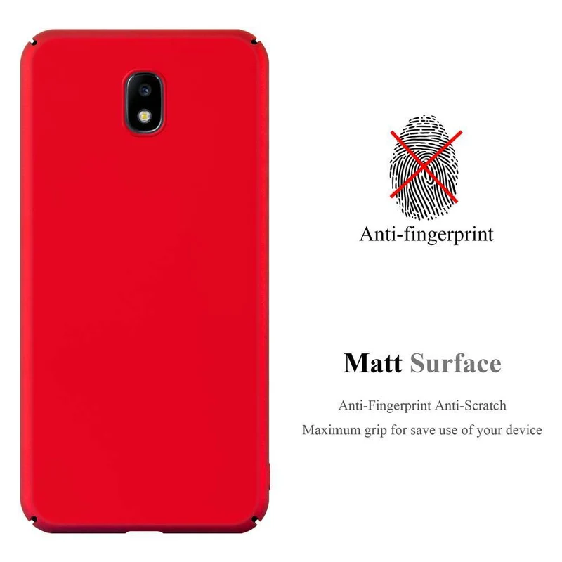 Cadorabo Hülle kompatibel mit Samsung Galaxy J7 2017 / J7 PRO Hard Case Schutzhülle in Metall Optik gegen Kratzer und Stöße