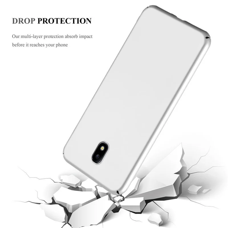 Cadorabo Hülle kompatibel mit Samsung Galaxy J7 2017 / J7 PRO Hard Case Schutzhülle in Metall Optik gegen Kratzer und Stöße