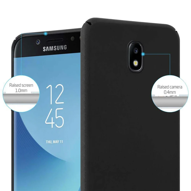 Cadorabo Hülle kompatibel mit Samsung Galaxy J5 2017 / J5 PRO Hard Case Schutzhülle in Metall Optik gegen Kratzer und Stöße