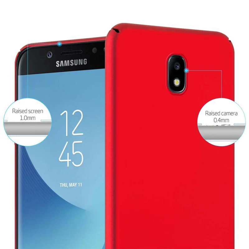 Cadorabo Hülle kompatibel mit Samsung Galaxy J5 2017 / J5 PRO Hard Case Schutzhülle in Metall Optik gegen Kratzer und Stöße
