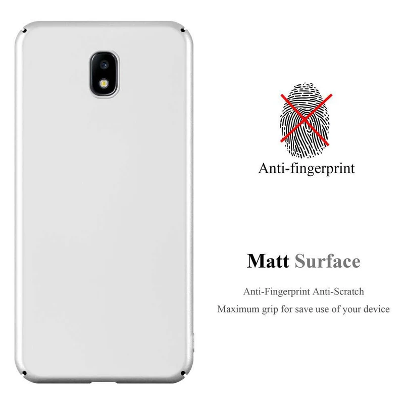 Cadorabo Hülle kompatibel mit Samsung Galaxy J5 2017 / J5 PRO Hard Case Schutzhülle in Metall Optik gegen Kratzer und Stöße