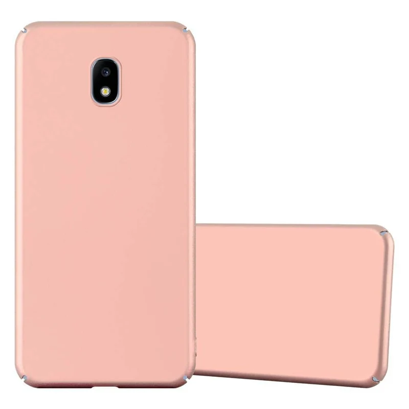 Cadorabo Hülle kompatibel mit Samsung Galaxy J3 2017 Hard Case Schutzhülle in Metall Optik gegen Kratzer und Stöße