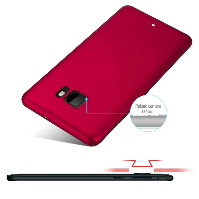 Cadorabo Hülle kompatibel mit HTC U ULTRA Hard Case Schutzhülle in Metall Optik gegen Kratzer und Stöße