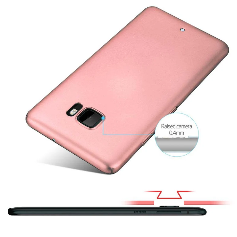 Cadorabo Hülle kompatibel mit HTC U ULTRA Hard Case Schutzhülle in Metall Optik gegen Kratzer und Stöße