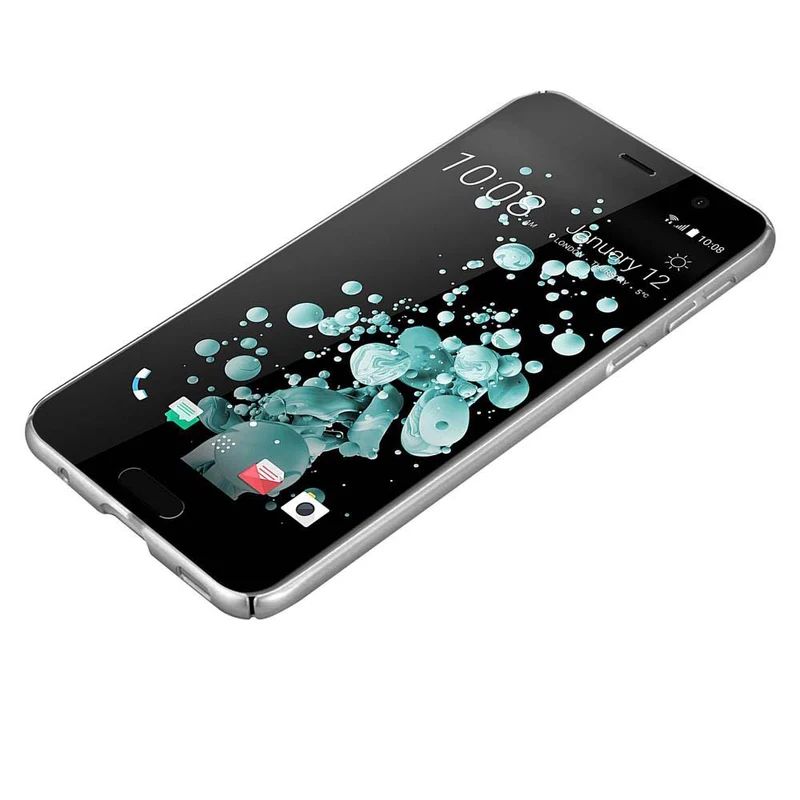 Cadorabo Hülle kompatibel mit HTC U PLAY Hard Case Schutzhülle in Metall Optik gegen Kratzer und Stöße