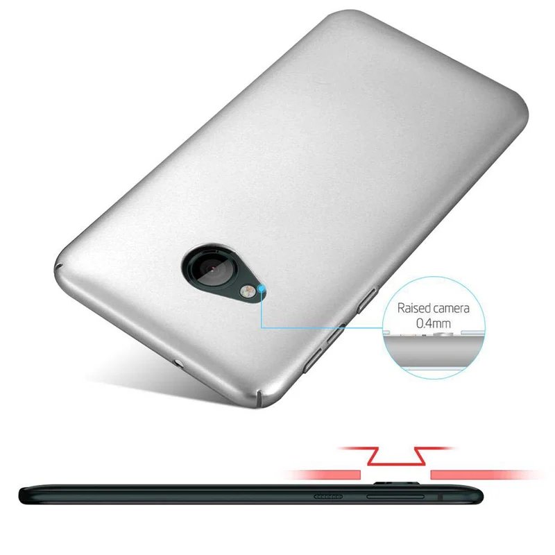Cadorabo Hülle kompatibel mit HTC U PLAY Hard Case Schutzhülle in Metall Optik gegen Kratzer und Stöße