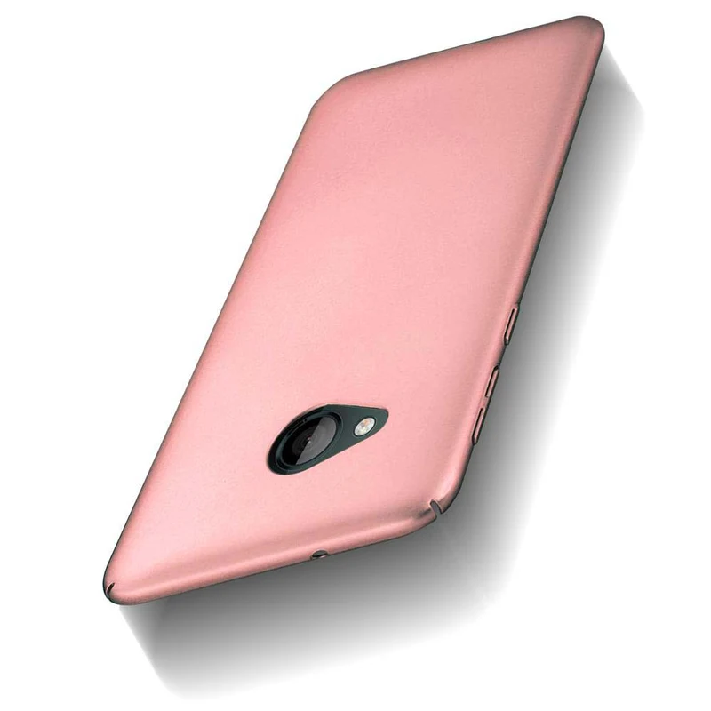 Cadorabo Hülle kompatibel mit HTC U PLAY Hard Case Schutzhülle in Metall Optik gegen Kratzer und Stöße