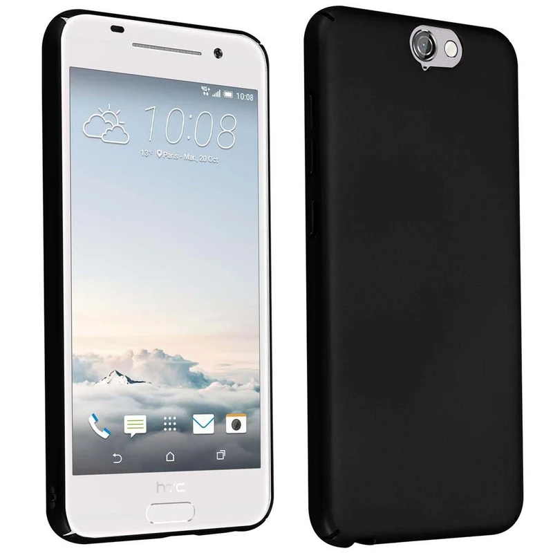 Cadorabo Hülle kompatibel mit HTC ONE A9 Hard Case Schutzhülle in Metall Optik gegen Kratzer und Stöße