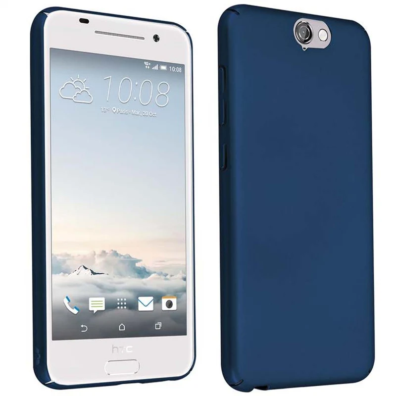 Cadorabo Hülle kompatibel mit HTC ONE A9 Hard Case Schutzhülle in Metall Optik gegen Kratzer und Stöße