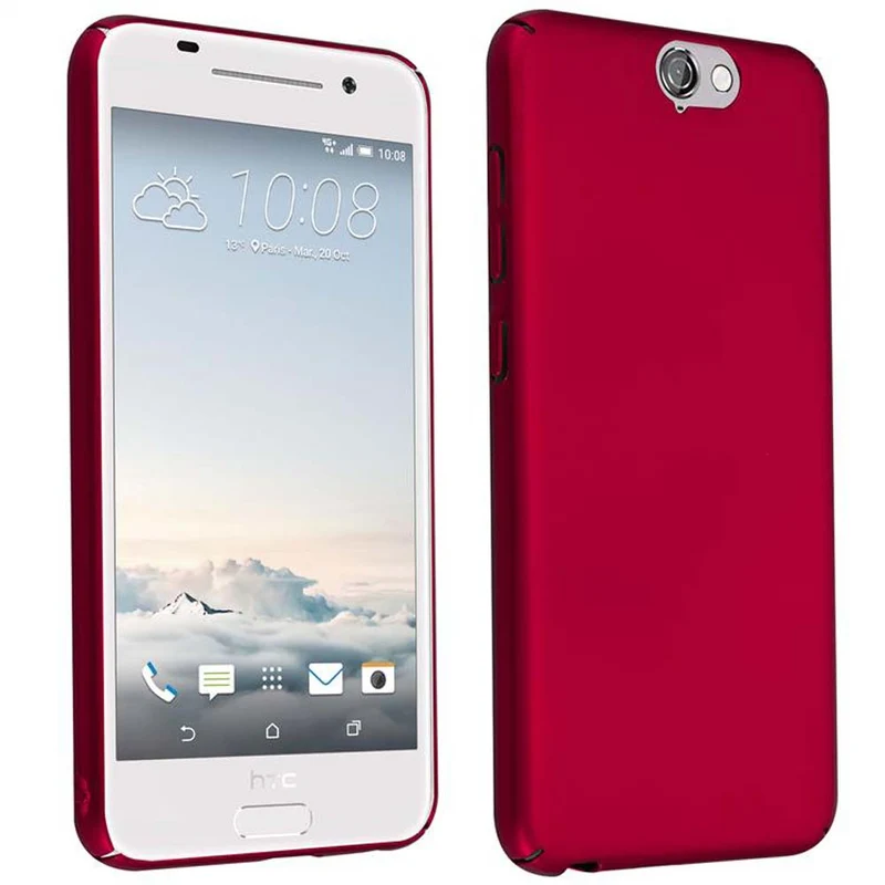 Cadorabo Hülle kompatibel mit HTC ONE A9 Hard Case Schutzhülle in Metall Optik gegen Kratzer und Stöße