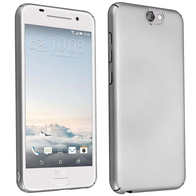 Cadorabo Hülle kompatibel mit HTC ONE A9 Hard Case Schutzhülle in Metall Optik gegen Kratzer und Stöße