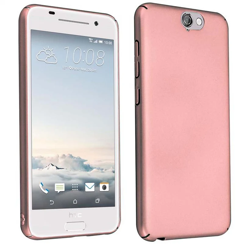 Cadorabo Hülle kompatibel mit HTC ONE A9 Hard Case Schutzhülle in Metall Optik gegen Kratzer und Stöße