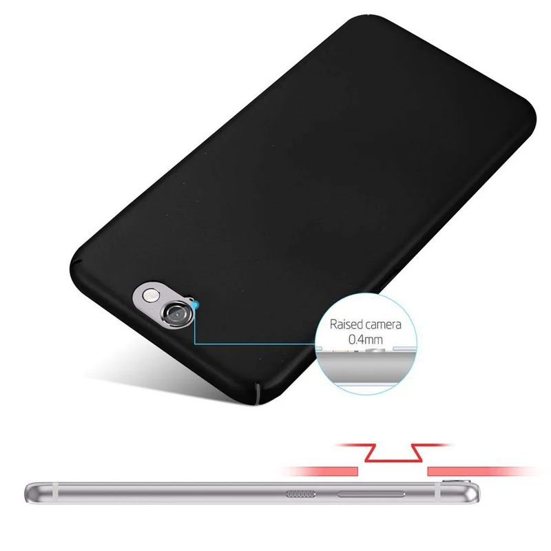 Cadorabo Hülle kompatibel mit HTC ONE A9 Hard Case Schutzhülle in Metall Optik gegen Kratzer und Stöße