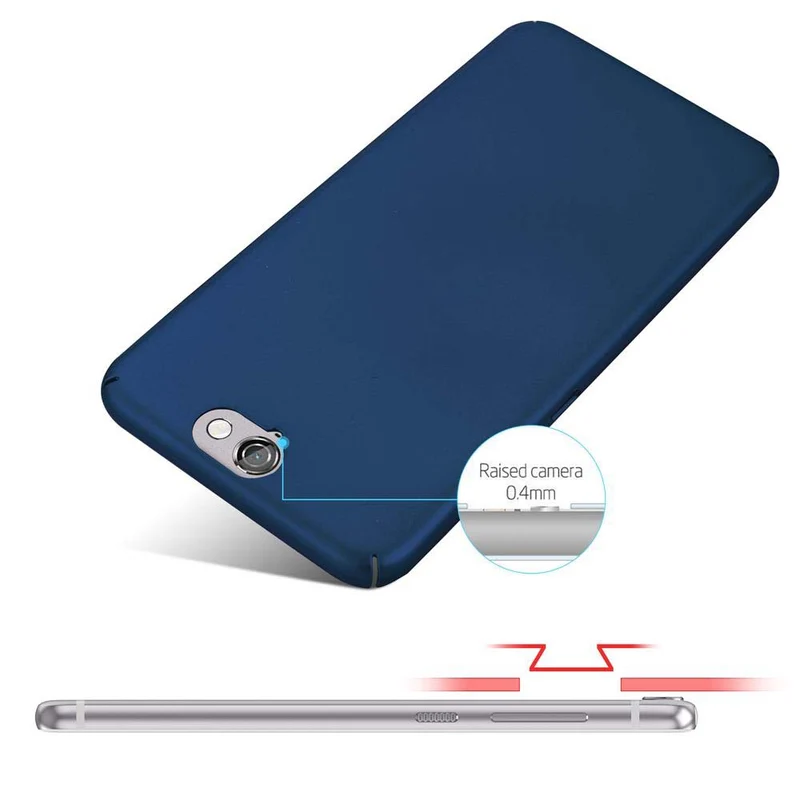 Cadorabo Hülle kompatibel mit HTC ONE A9 Hard Case Schutzhülle in Metall Optik gegen Kratzer und Stöße