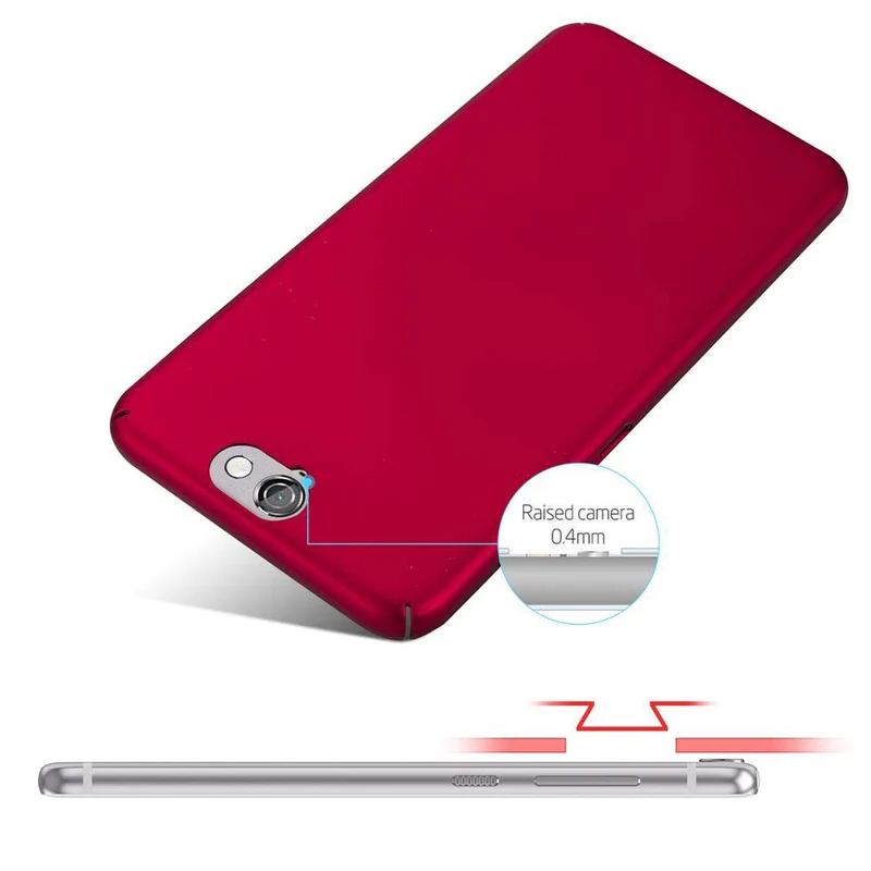 Cadorabo Hülle kompatibel mit HTC ONE A9 Hard Case Schutzhülle in Metall Optik gegen Kratzer und Stöße