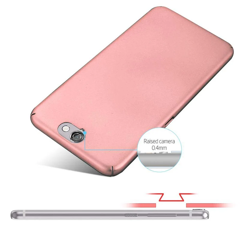 Cadorabo Hülle kompatibel mit HTC ONE A9 Hard Case Schutzhülle in Metall Optik gegen Kratzer und Stöße