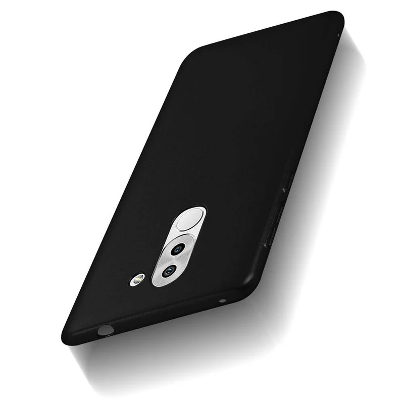 Cadorabo Hülle kompatibel mit Huawei MATE 9 LITE / GR5 2017 / Honor 6X Hard Case Schutzhülle in Metall Optik gegen Kratzer und Stöße