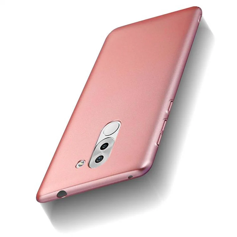 Cadorabo Hülle kompatibel mit Huawei MATE 9 LITE / GR5 2017 / Honor 6X Hard Case Schutzhülle in Metall Optik gegen Kratzer und Stöße