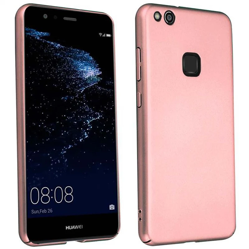 Cadorabo Hülle kompatibel mit Huawei P10 LITE Hard Case Schutzhülle in Metall Optik gegen Kratzer und Stöße
