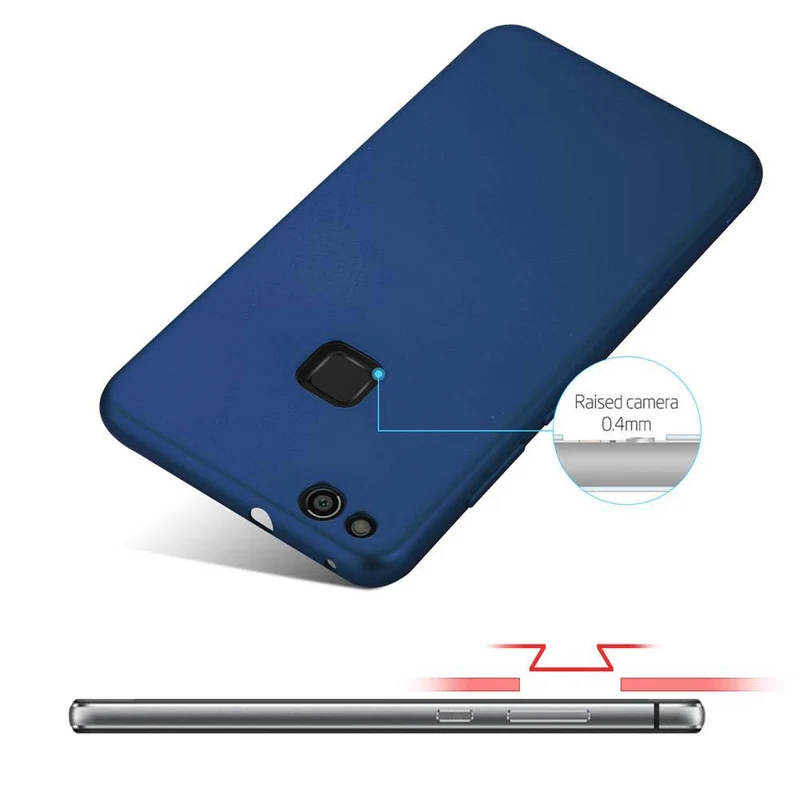 Cadorabo Hülle kompatibel mit Huawei P10 LITE Hard Case Schutzhülle in Metall Optik gegen Kratzer und Stöße