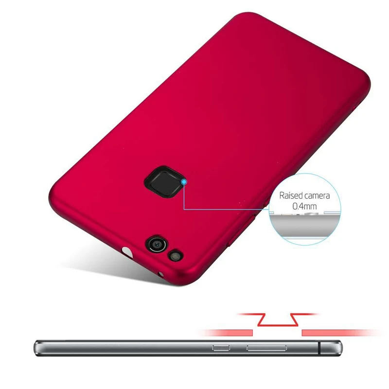 Cadorabo Hülle kompatibel mit Huawei P10 LITE Hard Case Schutzhülle in Metall Optik gegen Kratzer und Stöße