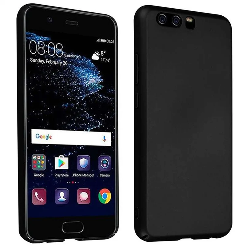 Cadorabo Hülle kompatibel mit Huawei P10 Hard Case Schutzhülle in Metall Optik gegen Kratzer und Stöße