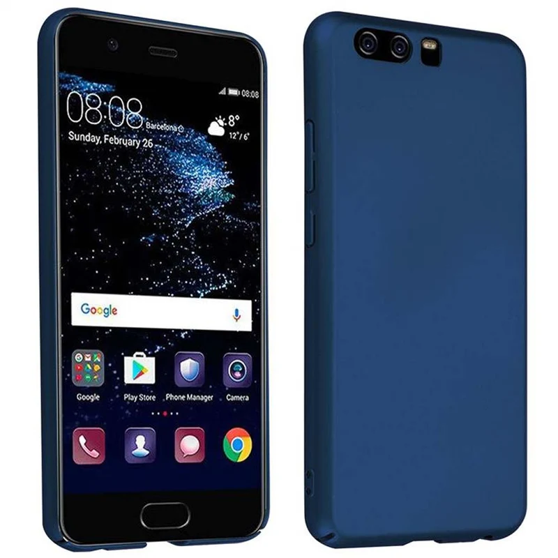Cadorabo Hülle kompatibel mit Huawei P10 Hard Case Schutzhülle in Metall Optik gegen Kratzer und Stöße