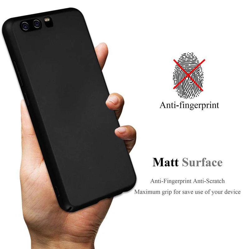 Cadorabo Hülle kompatibel mit Huawei P10 Hard Case Schutzhülle in Metall Optik gegen Kratzer und Stöße