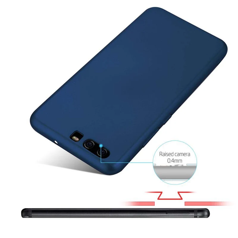 Cadorabo Hülle kompatibel mit Huawei P10 Hard Case Schutzhülle in Metall Optik gegen Kratzer und Stöße