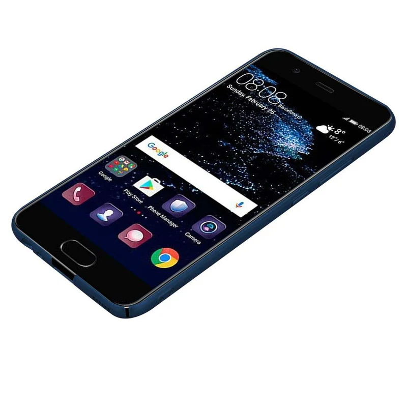 Cadorabo Hülle kompatibel mit Huawei P10 Hard Case Schutzhülle in Metall Optik gegen Kratzer und Stöße