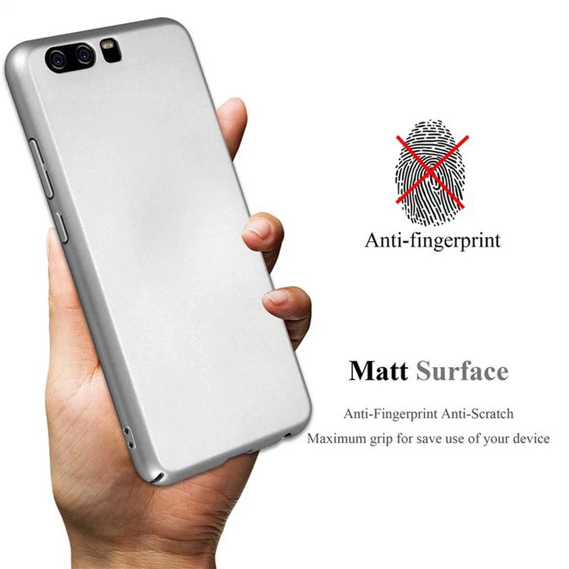 Cadorabo Hülle kompatibel mit Huawei P10 Hard Case Schutzhülle in Metall Optik gegen Kratzer und Stöße