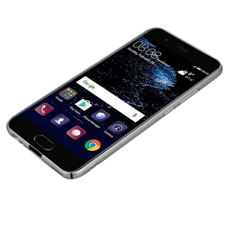 Cadorabo Hülle kompatibel mit Huawei P10 Hard Case Schutzhülle in Metall Optik gegen Kratzer und Stöße