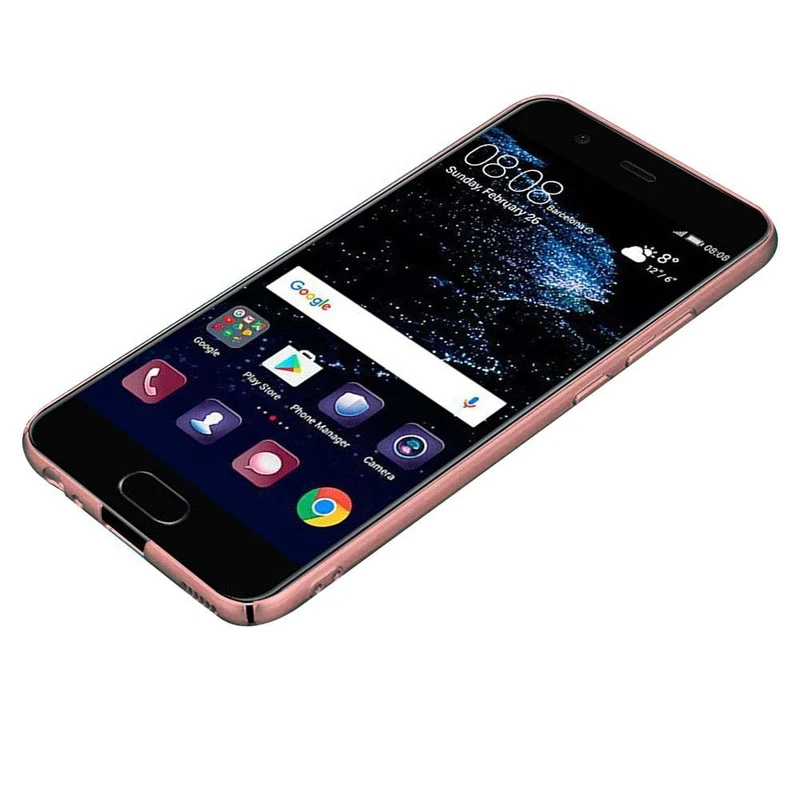 Cadorabo Hülle kompatibel mit Huawei P10 Hard Case Schutzhülle in Metall Optik gegen Kratzer und Stöße