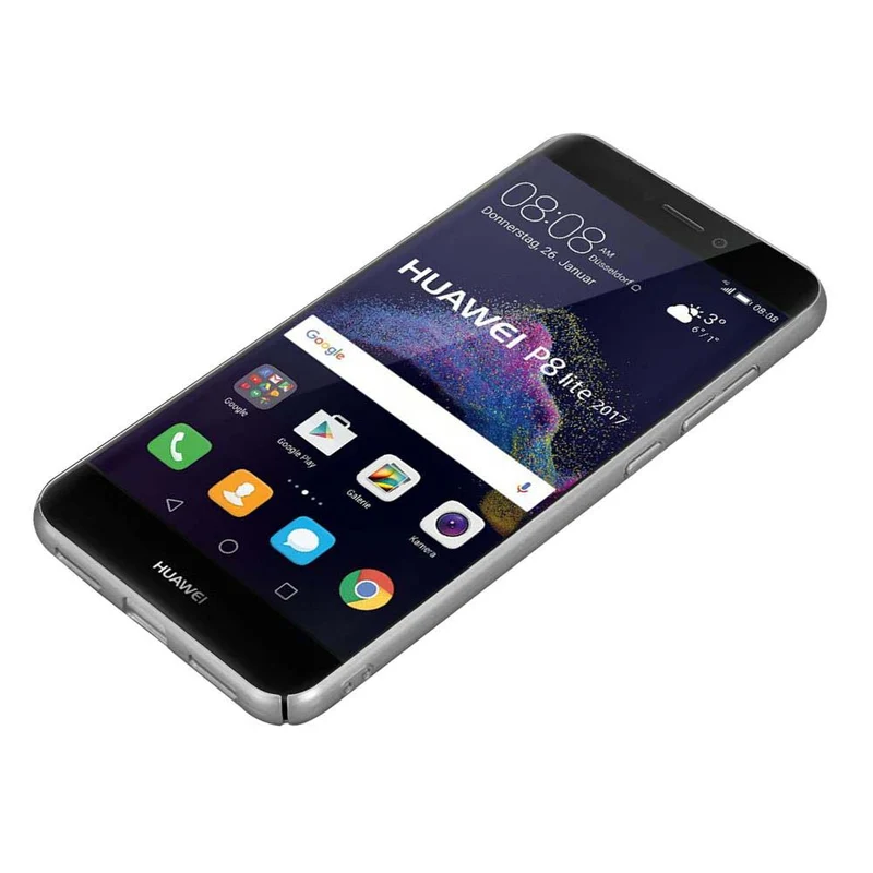 Cadorabo Hülle kompatibel mit Huawei P8 LITE 2017 / P9 LITE 2017 Hard Case Schutzhülle in Metall Optik gegen Kratzer und Stöße