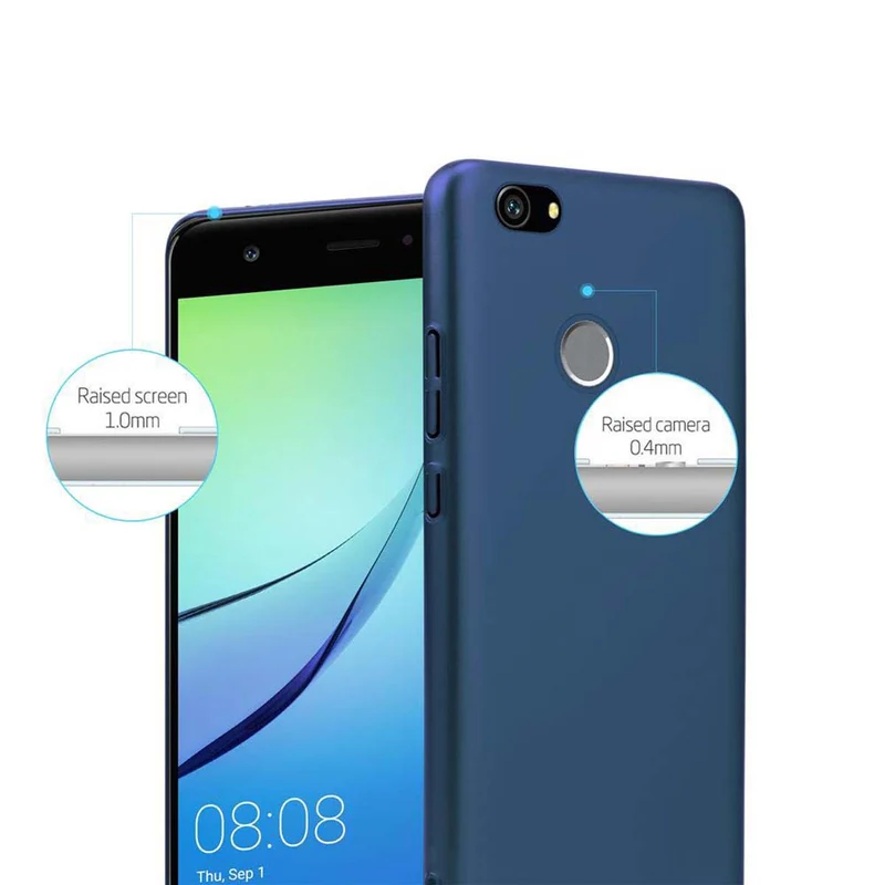 Cadorabo Hülle kompatibel mit Huawei NOVA Hard Case Schutzhülle in Metall Optik gegen Kratzer und Stöße