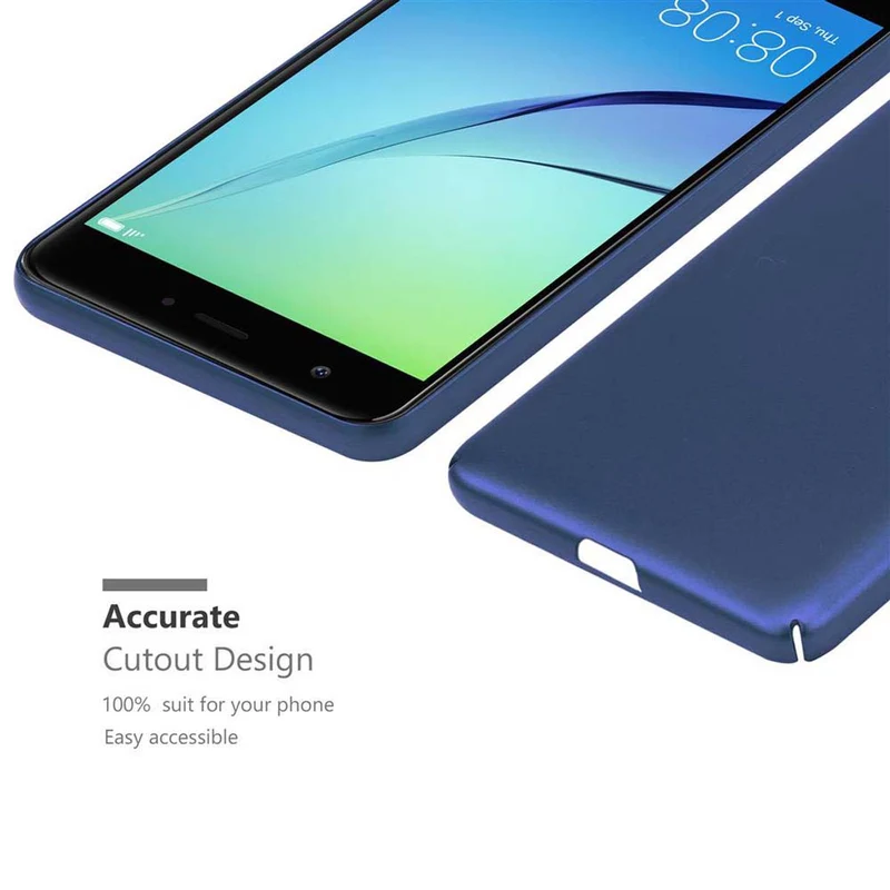Cadorabo Hülle kompatibel mit Huawei NOVA Hard Case Schutzhülle in Metall Optik gegen Kratzer und Stöße