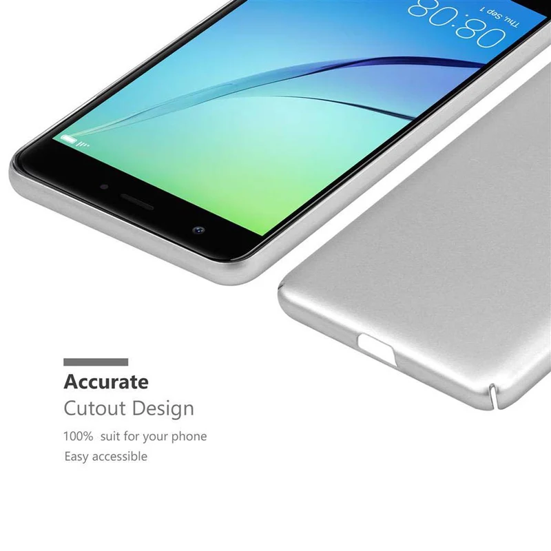 Cadorabo Hülle kompatibel mit Huawei NOVA Hard Case Schutzhülle in Metall Optik gegen Kratzer und Stöße